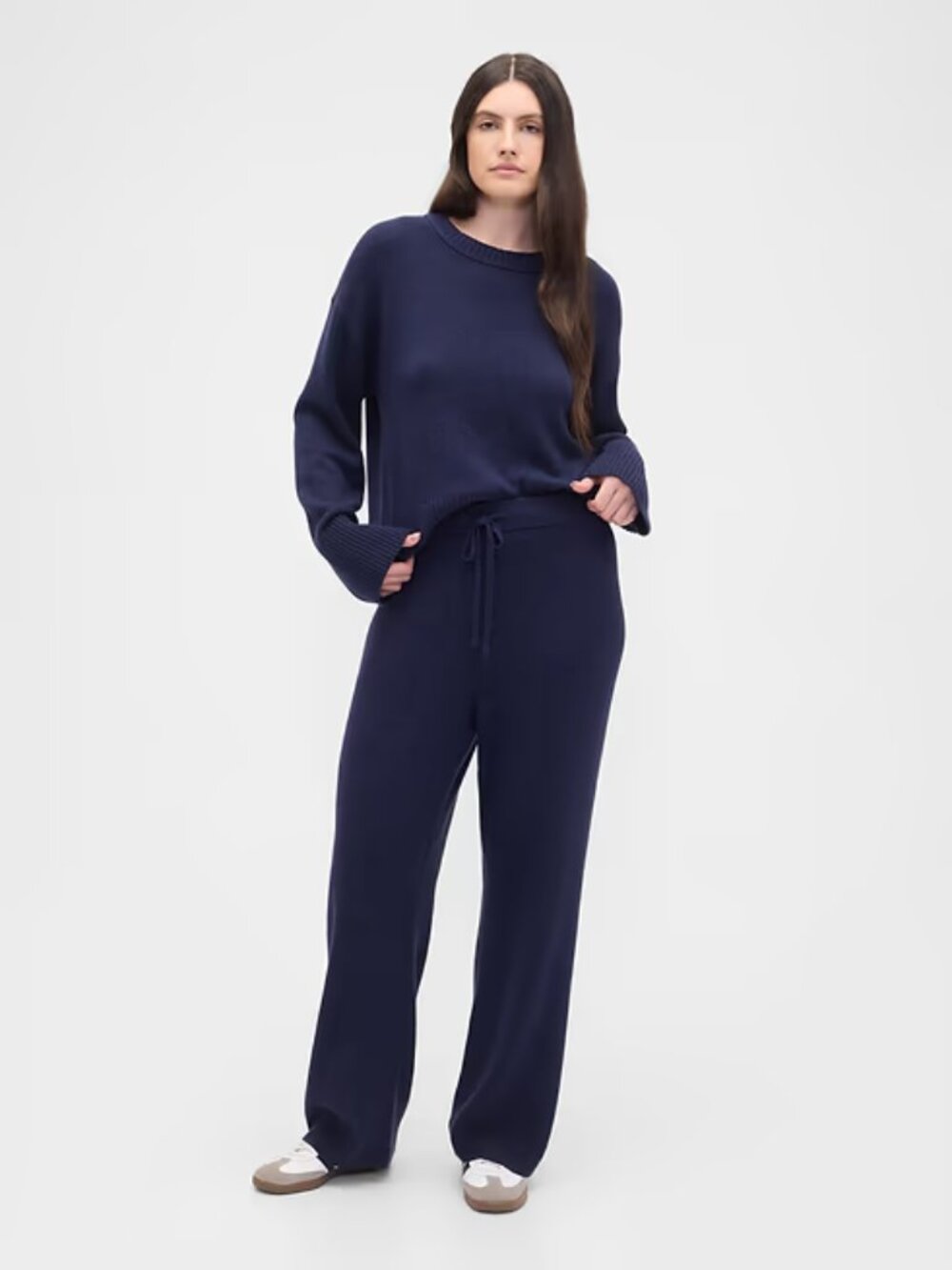 NWT GAP Factory XXL Navy Blue CashSoft Relaxed Ribbed Sweater Pants
